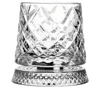 ANQKYO Bicchiere Da Whisky Rotante A 360 Gradi Bicchiere da whisky girevole a 360 gradi, bicchiere in cristallo, vino in rotante for compleanni