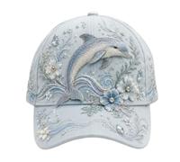 ANQKYO Cappellino 3D con Creature 1pcs 3D Ocean Creatures Embroidery cap