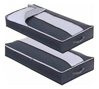 ANQKYO Contenitori portaoggetti sotto il letto da 2 pezzi Contenitori portaoggetti sotto il letto Organizzatore for la biancheria da letto Borse portaoggetti grandi Para Ropa