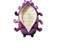 ANQKYO for Home, Dorm, And Travel Naps Hugging Caterpillar Sleeping Bag for Adults Plush Cocoon Lounge Pod with Adjustable Drawstring Thick Quilted Interior para adultos(Purple)