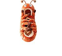 ANQKYO for Home, Dorm, And Travel Naps Hugging Caterpillar Sleeping Bag for Adults Plush Cocoon Lounge Pod with Adjustable Drawstring Thick Quilted Interior para adultos(Orange)
