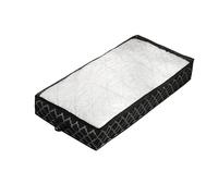 ANQKYO Grande scatola portaoggetti inferiore for letto Borsa pieghevole for trapunta for abbigliamento Borsa for l'organizzazione di articoli vari for la casa Para Ropa(Black)