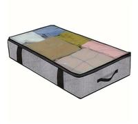 ANQKYO Sotto il letto, la borsa portaoggetti for trapunta con coperchio può essere piegata, può essere utilizzata for biancheria da letto, vestiti, giocattoli con 4 manici rinforzati. Para Ropa(1pc)