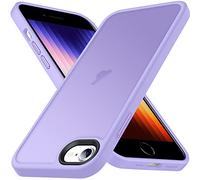 Anqrp Custodia serie Matt Zero per iPhone se, sottile [Protezione militare e protezione della fotocamera] Custodia protettiva traslucida
