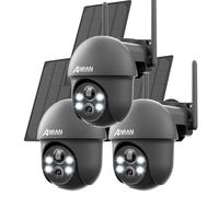 ANRAN 2K 360° PTZ Wifi Telecamera di sicurezza solare Wireless per esterni IP66