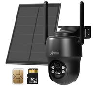 ANRAN 4G LTE Cellulare Solare Batteria Telecamera di sicurezza Esterno Audio PTZ