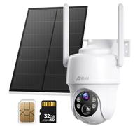 ANRAN 4G Lte Cellulare Telecamera Di Sicurezza Batteria Solare Wireless Home 2K