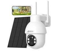 ANRAN 5MP FHD Telecamera Wi-Fi Esterno Senza Fili con Pannello Solare