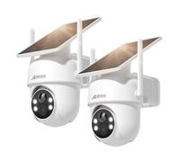 ANRAN 5MP Telecamera Wifi Esterno Senza Fili con Pannello Solare 2Pz