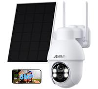 ANRAN 8MP Telecamera di sicurezza Esterno Solare Batteria Pan/Tilt Casa Wireless