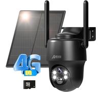ANRAN TELECAMERA IP SOLARE 4G SIM WIFI HD VIDEOSORVEGLIANZA MOTORIZZATA 3MP IP66