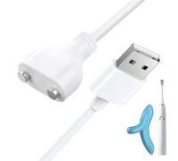Anrbb Cavo USB magnetico 7 mm, caricatore magnetico per spazzolini elettrici, impermeabile, resistente alle vibrazioni, cavo adattatore magnetico bianco, compatibile con spazzolini da denti con