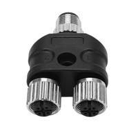 ANrnkYHsh Adattatore a T a Forma di Y M12 5 Core IP67 Impermeabile Compatibile con Il Radar del Motore di transito Ferroviario Marittimo NMEA 2000