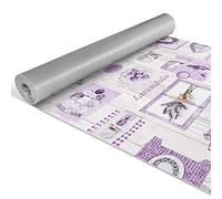 ANRO Tappeto passatoia da cucina lavabile, motivo: lavanda, 180 x 50 cm