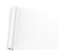 ANRO Tovaglia cerata, lavabile, da giardino, per interni ed esterni, 160 x 140 cm, con bordo tagliato, colore bianco