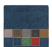 ANRO - Zerbino Poet, lavabile, impermeabile e robusto per ingresso, porta di casa, corridoio, cucina, camera da letto, 80 x 120 cm, colore: blu