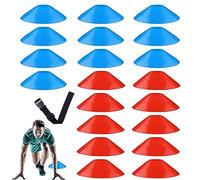 ANROI 40er Set Mini-Trainingshütchen für Fußball, Basket, Volley e Altro Ancora - Colori Vivaci e rimbalzanti