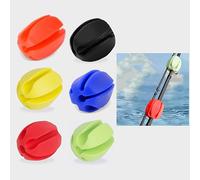 ANROI 6 PCS Supporti Canna da Pesca Fissa - Nero, Gommato, Montaggio Superficiale