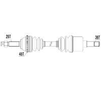 NTY NPW-FR-031 Semiasse