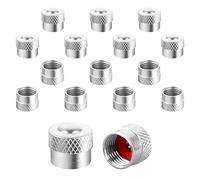 Anruyi 16PCS Tappi per Valvole degli Pneumatici Cprivalvola Pneumatici Tappi Valvola Tappi Antipolvere di Pneumatici Cappuccio Antipolvere col Diametro 9mm, l’Altezza 8.3mm
