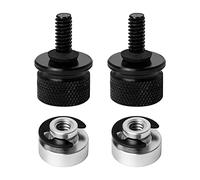 Anruyi 4PCS Bulloni per Sedile Moto in Alluminio Motociclo Bullone Montaggio Tappo a Vite Bulloni di Fissaggio per Sedile Moto Viti di Montaggio Bullone Sella Moto Alluminio 2 Viti+2 Dadi 1,9cm