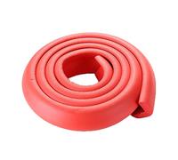 AnSafe Protezione Angoli E Bordi,Forma Ad L. 2M Extra Spesso Schiuma Protezione Paraurti di Sicurezza for Bambini con Nastro Adesivo (Rosso)