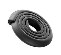 AnSafe Protezione dei Bordi, Tipo L. Protezione del Bordo del Tavolo Proteggi I Bambini Striscia Morbida Sicura E Non Tossica (10 Colori) 2M (Color : Black)