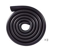 AnSafe Protezione dei Bordi, Tipo U. 2M × 2 for I Bordi dei Mobili Protezione for Bambini Che Camminano Striscia Morbida Atossica Sicura (Color : Black, Size : 2M+2M)