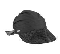 Ansali Visiera in Paglia by Seeberger nero One Size