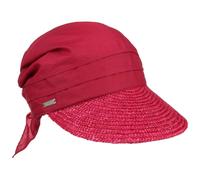 Ansali Visiera in Paglia by Seeberger rosso One Size