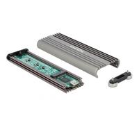 DELOCK 42001 - External M.2 NVMe SSD housing, metal, USB 3.2
