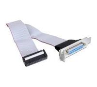 Anschluss 1 x parallel DB25 extern Mit Slotblech fr Einbau in einen Low Profile PC Slot Kabellnge ca. 22 cm NEW