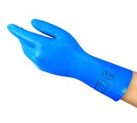 Ansell AlphaTec 37-310 Guanti da Lavoro in Nitrile, Protezione Multiuso per Usi Alimentari, Domestici e Professionali, Guanti Riutilizzabili Senza Lattice, Blu, Taglia S (12 Paia)