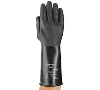 Ansell Alphatec 38-560 Guanti Chimici, Massima Protezione per Lavori Pesanti, Design Flessibile e Confortevole, Industriali DPI, Guanti Riutilizzabili, Senza Lattice, Taglia S (10 Paia)
