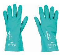 Ansell AlphaTec 58-330 Guanti Chimici da Lavoro in Nitrile, Eccellente Destrezza e Tattilità, Alte Prestazioni, Guanti Antinfortunistici Professionali, Donna e Uomo, Verde, Taglia XL (12 Paia)