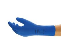 Ansell Alphatec 87-665 Guanti da Lavoro Multiuso, Protezione Chimica, Eccellente Destrezza e Resistenza Superiore, Floccatura di Cotone, Taglia S (12 Paia)