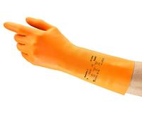Ansell AlphaTec 87-955 Guanti da Lavoro Multiuso, Elevata Protezione Chimica, Rinforzata per Applicazioni Pesanti, Floccatura di Cotone, Taglia 8/M (12 Paia)