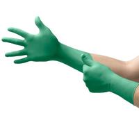 Ansell Dermashield 73-701 Guanto in Neoprene, Protezione Contro le Sostanze Chimiche e Liquide, Verde, Taglia 6.5 (200 Paia)
