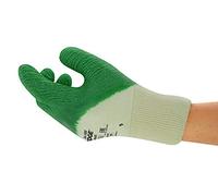 Ansell EDGE 16-500 Guanti da Lavoro Multiusos, Protezione Meccanica, Eccellente Resistenza all'Abrasione, Maglia Sottile ed Elastica, Verde, Taglia XL (12 Paia)