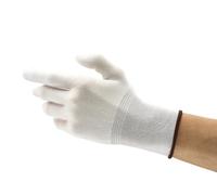 Ansell HyFlex 11-300 Guanti da Lavoro Multiusos, Protezione Meccanica, Eccellente Resistenza all'Abrasione, Maglia Sottile ed Elastica, Bianco, Taglia 2XL (12 Paia)