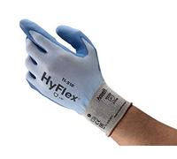 Ansell HyFlex 11-518 Guanti da Lavoro Resistenti al Taglio, Tessuto Ultraleggero, Grande Destrezza con Elevata Resistenza all'Abrasione, Sicurezza e Comfort, Grigio, Taglia L (12 Paia)