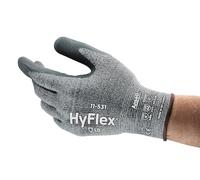 Ansell HyFlex 11-531 Guanti da Lavoro Resistenti al Taglio, Guanto Meccanico, Presa Migliorata e Comfort Technology, Taglia M (12 Paia)