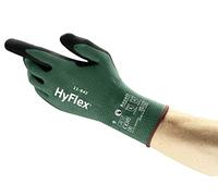 Ansell HyFlex 11-842 Guanti da Lavoro Professionali, Rivestimento in Nitrile Resistente all'Abrasione, Protezione per Usi Industriali e Meccanici, Touchscreen, Nero, Taglia XL (12 Paia)