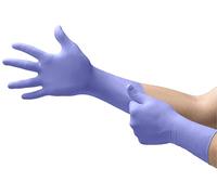 Ansell Microflex 93-853 Guanti Monouso in Nitrile, per Applicazioni di Pulizia, Industriali e Sanitarie, Viola, Taglia S (50 unità)