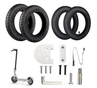 ANSENI Kit Ruote 10 Pollici per Xiaomi M365,Pro, Ricambi Monopattino Elettrico, Gomme di Ricambi, Aggiornamento della Ruota Xiaomi M365 da 8,5" a 10" (Bianca)