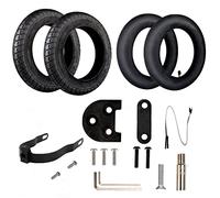 ANSENI Kit Ruote 10 Pollici per Xiaomi M365,Pro, Ricambi Monopattino Elettrico, Gomme di Ricambi, Aggiornamento della Ruota Xiaomi M365 da 8,5" a 10" (Con supporto M365/M365Pro)