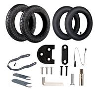 ANSENI Kit Ruote 10 Pollici per Xiaomi M365,Pro, Ricambi Monopattino Elettrico, Gomme di Ricambi, Aggiornamento della Ruota Xiaomi M365 da 8,5" a 10" (Con supporto 1S/Essential/Pro2/Mi electric 3)
