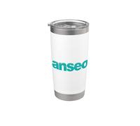 Anseo significa Qui in irlandese Classroom Roll Call come Gaeilge Bicchiere termico in acciaio inox doppia parete