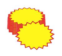 Anseom 200Pcs Vendita al Dettaglio Etichette 8x11cm Segni Segnaprezzi Promozionale, Segni Fluorescenti Carta Etichette Segna Prezzo Cartellino del Prezzo per Bomboniere Negozio al Dettaglio