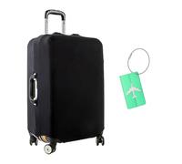 Anseom Copri Valigia, Coprivaligia Elastica Custodia Protettiva per Bagagliaio per Bagagli Coprivaligia lavabile da 18-32 Pollici Copri Valigia Protezione da Viaggio con 1 Etichetta (L:26-28 Inches)